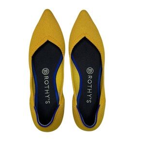 Rothy's The Point Ballet Flats in Retired Marigold Yellow